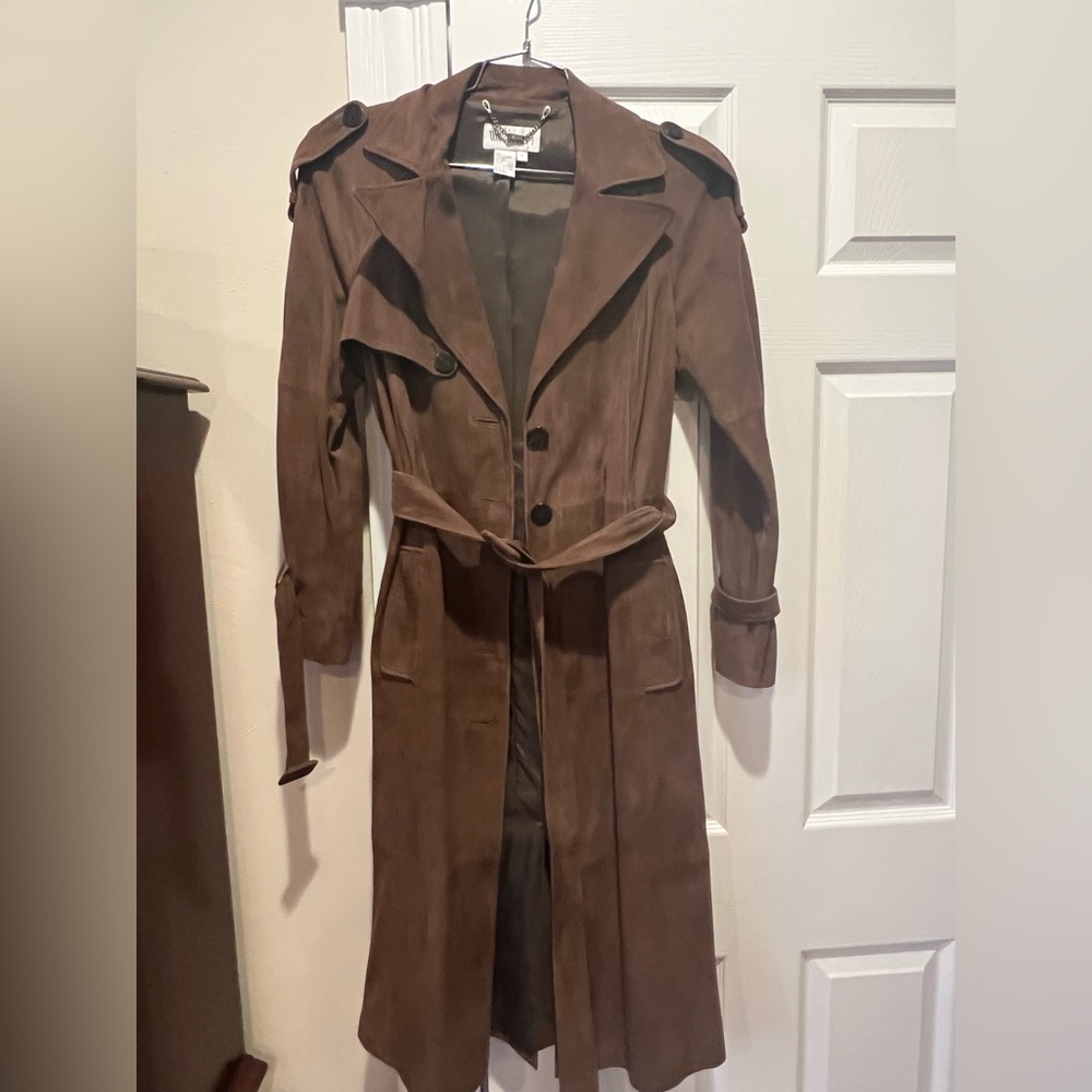 Worth brown suede duster